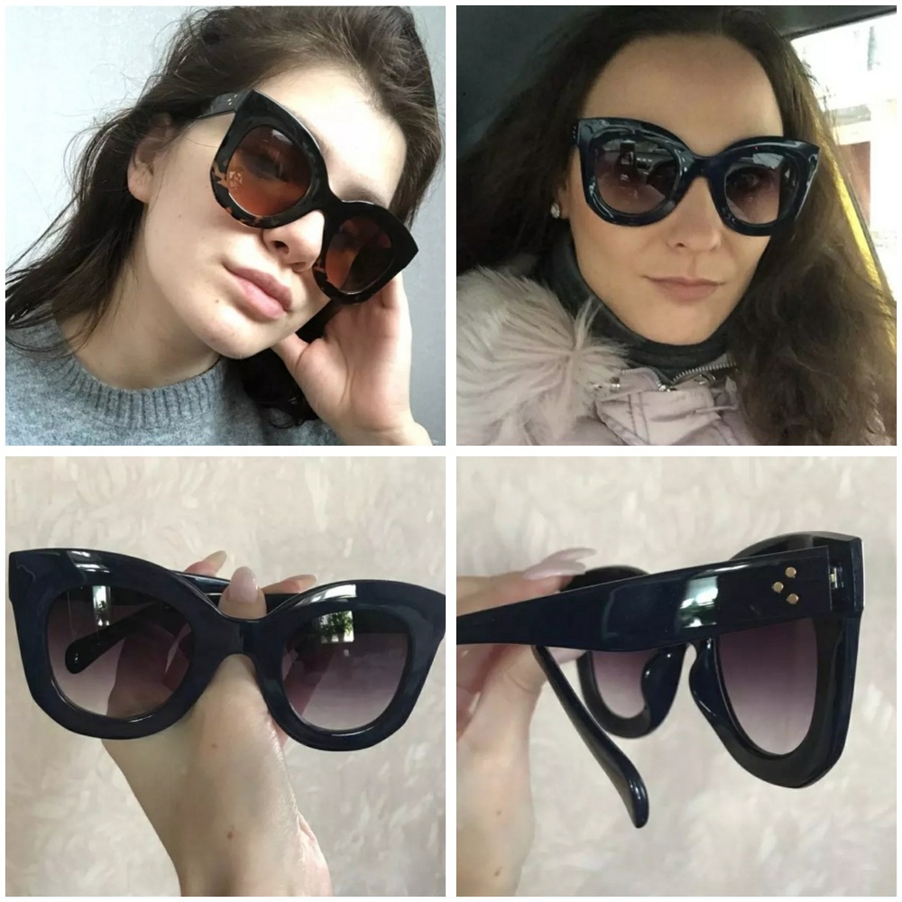 Black Cat Eye Sun Glasses  😎